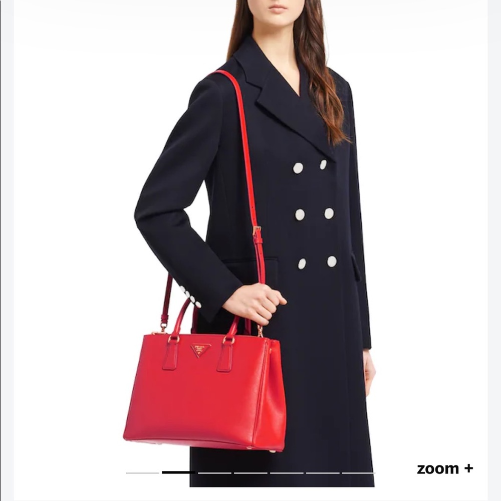 Prada saffiano double lux purse